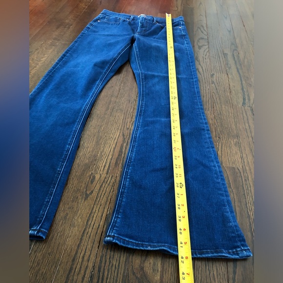 LOFT Women’s 29/8 Rivete High Waist Slim Flare Leg Medium Wash 5-Pocket Jeans - Picture 5 of 13